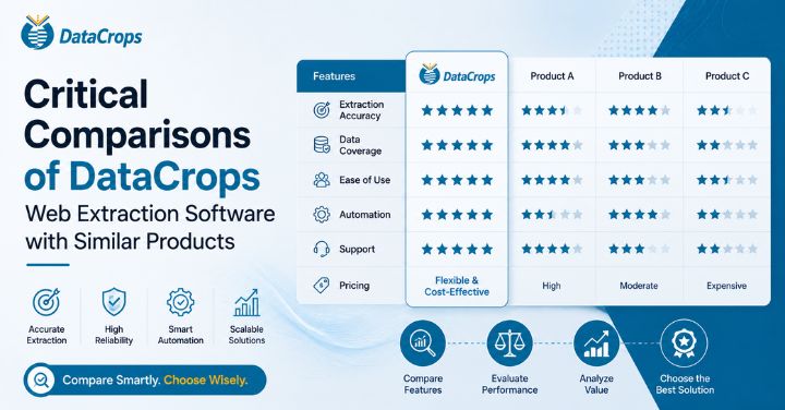 Critical Comparisons of DataCrops Web Extraction Software with Similar Products